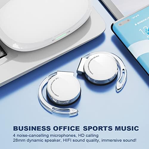 Revolutionary Bluetooth 5.3 Open Ear Sports Headphones – Lightweight Clip-On Design with Advanced Noise Cancellation, Extended Battery Life, and Portable Charging Case for Unmatched Comfort and Performance in Every Workout