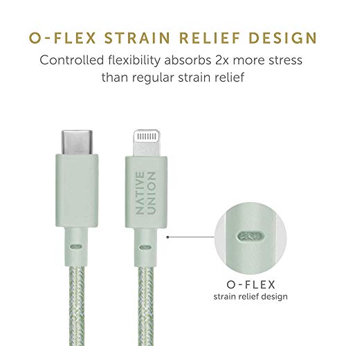 Revamp Your Charging Routine with Native Union 10 ft USB-C to Lightning Belt Cable – Ultra-Durable MFi Certified Cable for i Phone 14 Series & All Lightning Devices – Fast Charging & Data Transfer in Stylish Cosmos Finish for Enhanced Mobility and Performance