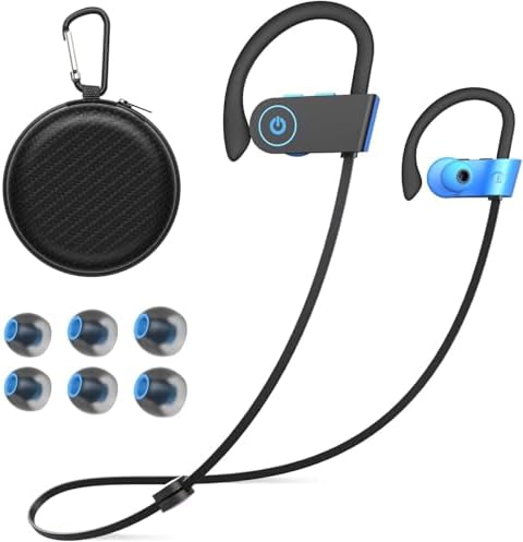 Otium Wireless Bluetooth Earbuds – IPX7 Waterproof Sports Headphones for Gym and Running, HD Stereo Sound with 15-Hour Battery Life, Sweatproof In-Ear Design, Enhanced Compatibility for Active Lifestyles