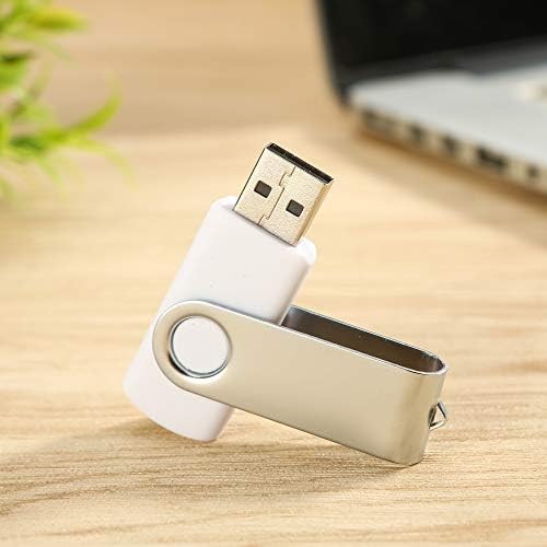 Alihelan 8 GB USB Flash Drive 5 Pack – Vibrant Swivel Memory Sticks with LED Indicator for Seamless Data Transfer, Ideal for Personal and Professional Use – USB 2.0 Portable Storage in Black, Red, Purple, Yellow, and White – Perfect for Easy File Sharing and Backup