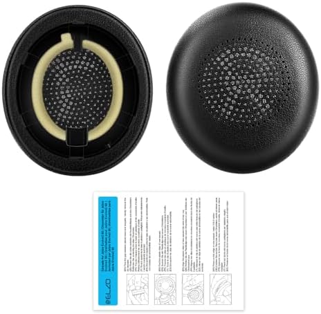 Transform Your Audio Experience with ELZO Premium Earpads for Jabra Evolve2 65, Evolve2 40 & Elite 45 h – Luxurious Protein Leather Cushions for Unmatched Comfort and Superior Noise Isolation, Effortless Installation for Seamless Compatibility and Enhanced Sound Quality, Perfect for Extended Listening Sessions and Professional Use