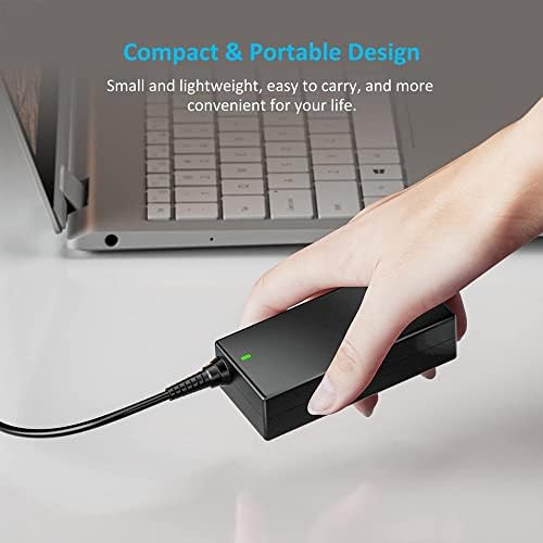 Universal 65 W USB-C Laptop Charger for HP, Dell, Lenovo, Asus, Acer, Toshiba, Samsung – Enhanced Compatibility with Multiple Ports, Fast Charging & Safety Features for Mac Book Pro, Chromebook & Ultrabooks – Includes Power Cord & Connectors with 12-Month Warranty