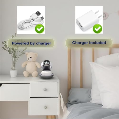 Revolutionize Your Charging Routine with the i Morde Multi-Device Dock: Stylish Purple Fast Charging Station for Fitbit Sense, Versa Series & Earbuds – Ultimate Compatibility with Google Pixel Buds, Galaxy Buds, and Air Pods, Featuring Overcharge Protection for Safe, Efficient Power-ups – Ideal for Home & Travel Use