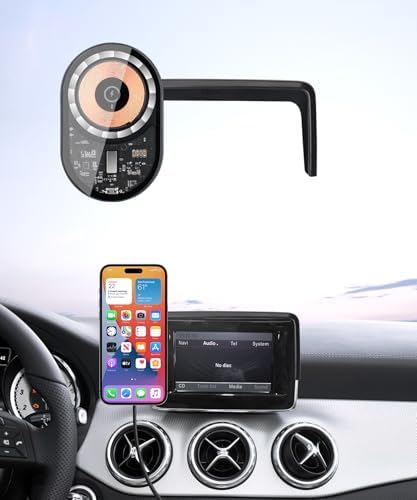 Wireless Charging car Phone Holder for Mercedes Benz CLA-Class 2020-2025/GLB-Class 2020-2025 GLA-Class 2021-2025/A-Class 2019-2022/EQB 2022-2025 Accessories 10.25 inch Screen Fixed Clip – Enhanced Compatibility and Speed