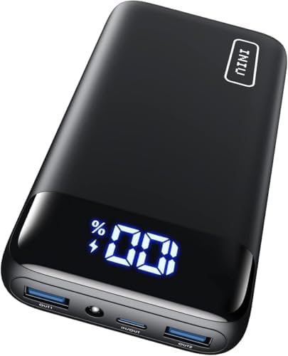 Ultimate INIU Portable Charger – 22.5 W 20000 m Ah Power Bank with Dual USB-C Fast Charging, PD 3.0 & QC 4.0, LED Display – Rapid Charging Solution for i Phone 16, Samsung S23, Google Devices & More – Long-lasting Power for On-the-Go Professionals & Travelers
