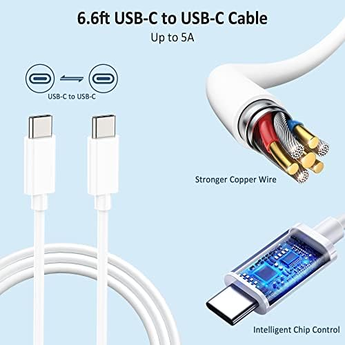 Ultra-Fast 100 W USB-C Power Adapter for Mac Book, Compatible with 13″ to 16″ Models & i Pad Pro – Smart Charging with LED Indicator, Foldable Plug, and Full Safety Features for Enhanced Device Protection and Portability