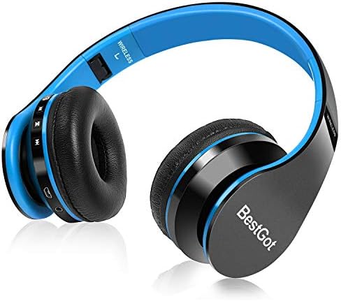 Kid-Friendly Bluetooth Headphones BT6002 – Volume-Limited Wireless Headset for Safe Listening – Foldable Design with 60-Hour Battery Life – Ideal for School, Tablets, PCs & TV – Stylish Black and Blue Finish for Comfort and Durability