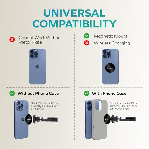 Universal Magnetic Back-Seat Phone & Tablet Mount – 360-Degree Rotating Car Headrest Holder for Ultimate Convenience and Safety on the Road – Ideal for Hands-Free Navigation and Entertainment