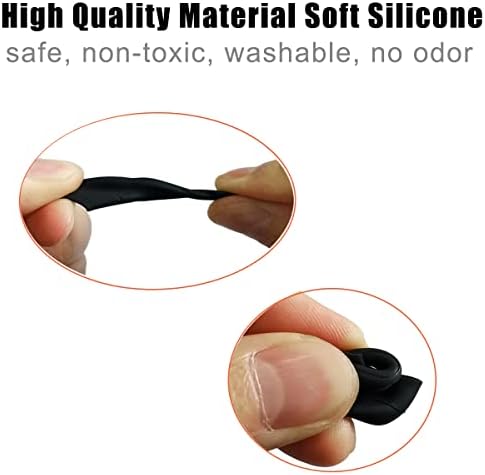 Upgrade Your Beats Studio Buds with Premium Silicone Ear Tips – Anti-Slip Comfort Grip Replacement Ear Hooks, 2 Pairs in Sleek Black for Enhanced Fit and Sound Quality