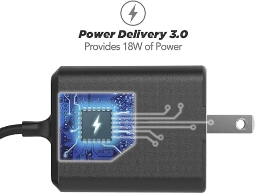 Scosche HPDC60 Powervolt 60 W USB Type-C Wall Quick Charger – Ultra-Fast Power Delivery 3.0 Adapter for Phones, Tablets & More – Compact Travel-Friendly Design in White – Reliable Overcharge Protection & Universal Compatibility