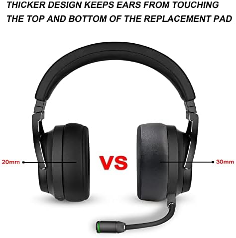 Premium Comfort Replacement Ear Pads for Corsair Virtuoso RGB Wireless SE XT Gaming Headset – Enhanced Memory Foam Cushions with Superior Breathability and Noise Isolation (Fabric Black) – Perfect for Long Gaming Sessions and Easy Installation