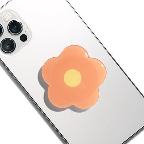 Vibrant Violet Daisy Mag Safe-Compatible Collapsible Phone Grip Stand – Stylish and Portable Mobile Accessory for Effortless Control and Enhanced Stability