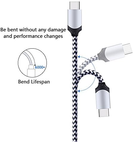 Ultimate 6 ft Fast USB Type C Charger Cable Pack – 5 Durable Cords for Rapid Charging with Enhanced Compatibility for Samsung Galaxy S23, S22, S21, S20, Note Series, and LG G5-G8, Stylo – Superior Length and Reliability for On-the-Go Connectivity