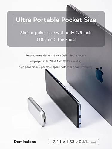 33 W Ultra-Thin USB C Charger – Foldable PD PPS Fast Charging Adapter for i Phone 15/14/13/12, Galaxy, Pixel, i Pad & Mac Book – Enhanced Portability, Safety Features, and Versatile Compatibility for On-the-Go Power Solutions