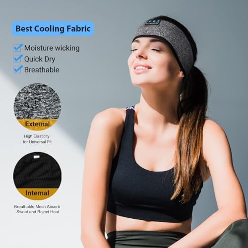 Bluetooth Sleep Headphones with Integrated Sleep Mask – Ultimate Wireless Earbuds for Peaceful Nights and Active Days | Perfect for Travel, Meditation, and Workouts – Superior Comfort and Sound Quality for Insomnia Relief and Focused Relaxation
