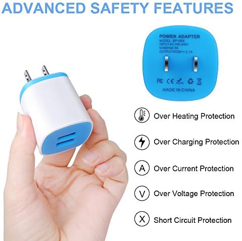 Ultra-Fast Type C Charger with USB Wall Plug – High-Speed Charging Block and Durable Nylon Braided Cable for Google Pixel 8, Samsung Galaxy S23 & More – Compact Design with Enhanced Compatibility for Home, Office, and Travel