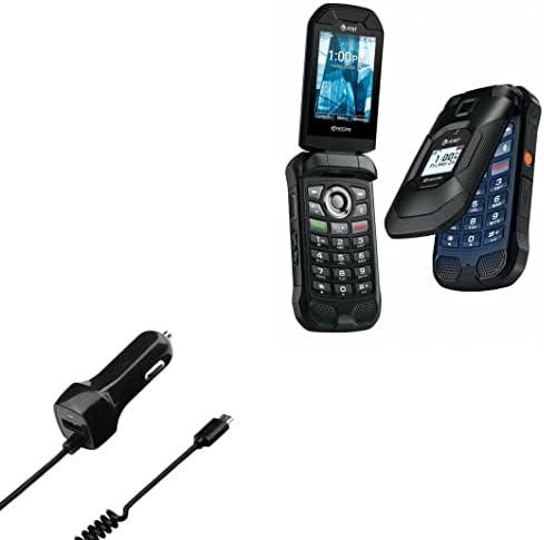 Box Wave Multi-Device Car Charger for Kyocera Dura XE Epic – Fast Charging with Integrated Cable and Extra USB Port – Sleek Black Design for Ultimate Travel Convenience