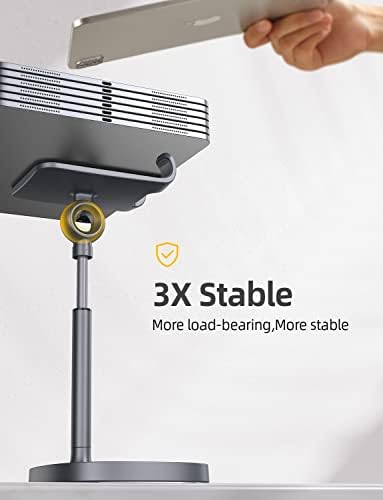 LISEN Cell Phone Stand Adjustable Phone Holer for Desk, Computer Office Desk Accessories for iPhone 16 Holder Women Kitchen Essentials Fits All Mobile Phones Switch Kindle iPads Tablet 4-10in Black – Enhanced Compatibility and Speed