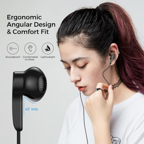 Lightning Connector Earphones for i Phone – MFi Certified Wired Earbuds with High-Fidelity Audio, Microphone, and Volume Control for Crystal-Clear Calls – Compatible with i Phone 13/12/11 Pro Max/Xs Max/XR/X/7/8 Plus – Ultimate Comfort and Durability for Everyday Use