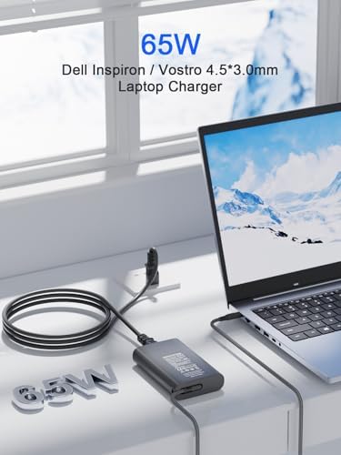 High-Efficiency 65 W Dell Laptop Charger – Universal AC Power Adapter for Inspiron & Vostro Series – Rapid Charging Solution with Lightweight Design – Compatible with Multiple Models & P/Ns – Superior Safety Standards & 24/7 Customer Care – Ideal Replacement for Seamless Performance