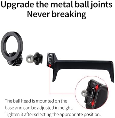 Premium BMW Phone Holder for 2014-2021 2 Series, 2012-2018 3 Series & 2014-2020 4 Series – 360° Rotating Magnetic Mount with Mag Safe Compatibility for Hands-Free Navigation and Modern Aesthetics – Secure Clip Design for Easy Installation and Enhanced Driving Safety