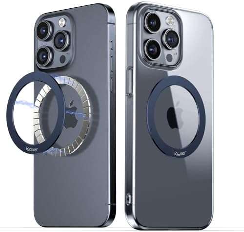 Mag Safe Magnetic Ring Stickers – Dual Pack for Superior Wireless Charging and Secure Mounting – Sleek Blue Titanium Design – Universal Compatibility for All Mag Safe Devices – Effortless Grip and Enhanced Mobile Efficiency – Elevate Your Smartphone Experience Now!