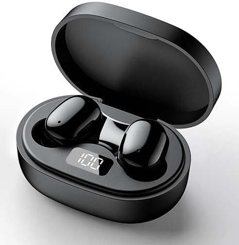DX-05 True Wireless Earbuds – Premium Sound Quality, Lightweight Comfort, and IPX5 Waterproof Design with Bluetooth 5.3 Connectivity for Seamless Audio Experience – Ideal for Fitness, Calls, and Everyday Use (Black)