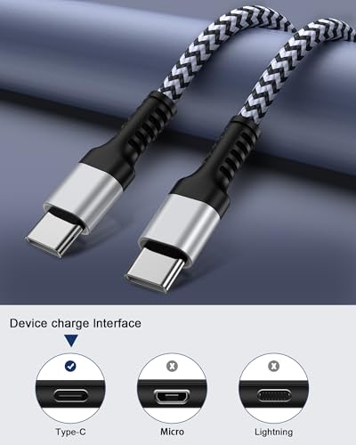 Elevate Your Charging Experience: i Phone 16 e Fast Charge Duo – Superior 2-Pack of 20 W USB C Power Adapters with Extra Long 10 FT Braided Cables for Maximum Flexibility and Compatibility – Ideal for i Phone 16/16 e/16 Pro/16 Pro Max/15/15 Pro & i Pad – Portable, Quick, Tangle-Resistant Charging Solution Designed for Modern Lifestyles