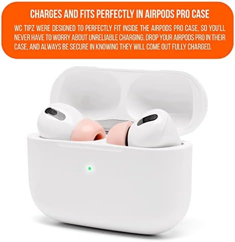 Upgrade Your Sound Experience with WC Tip Z Memory Foam Ear Tips for Air Pods Pro | Enhanced Comfort, Superior Noise Isolation, and Quick Foam Rebound | Perfect Navy Blue Fit for Charging Case | Ideal for Audiophiles and Active Users