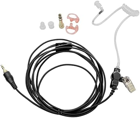 WODASEN IFB Earpiece – Professional 3.5 mm Anchor Monitor for Broadcasting & Live Performance with 1/4” Connector, Compatible with i Phone and Android, Superior Noise Isolation, Lightweight Comfort, and Robust Durability for Clear Communication on Stage and Camera