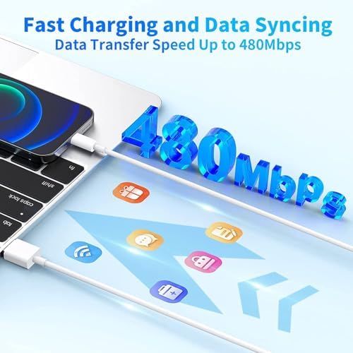 10 FT Extra Long i Phone Charger – Dual Pack Apple MFi Certified Fast Charging Lightning Cable with USB Wall Adapter for i Phone 14 Pro/14/13/12/11 Pro Max/XS/XR/X/SE – Unmatched Convenience and Speed for Your Charging Needs