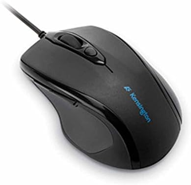Kensington Pro Fit USB Wired Mid-Size Mouse in Gray – Ergonomic Comfort & Precision Tracking for Enhanced Productivity