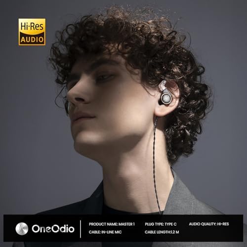 Elevate Your Audio Experience with One Odio Master 1 Hybrid Wired Earbuds – Precision Engineered In-Ear Monitors for Musicians, Gamers, and Streamers | Immerse Yourself in Professional-Grade Hi-Fi Sound with Dual-Driver Technology | Ergonomic Design for All-Day Comfort and Noise Isolation | Universal 3.5 mm Compatibility for Effortless Device Integration | Built to Endure Rigorous Daily Use, Perfect for Mixing, Gaming, and Live Streaming | Unmatched Sound Clarity and Dynamic Range Tailored for Every Audio Experience | One Odio Earphones – Your Gateway to Superior Sound Performance, Where Every Note Comes Alive