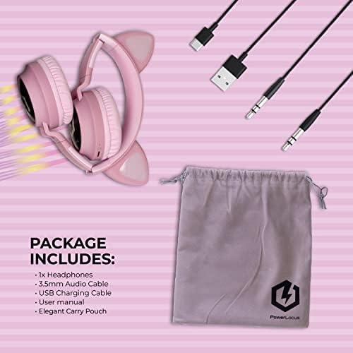 Kid-Friendly Bluetooth Headphones with LED Lights – Safe 85 d B Volume Limit for Young Ears, Foldable Design for Travel Ease, Micro SD Card Playback, Integrated Mic for Calls – Perfect Wireless Audio for Kids’ Adventures and Learning