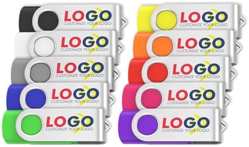 ABLAZE 20-Pack Portable 2 GB USB Flash Drives with Lanyards – Reliable USB 2.0 Thumb Drives for Effortless Data Storage and Transfer – Ideal for Students, Professionals, and Promotional Use – Compact Swivel Design for Enhanced Portability and Compatibility