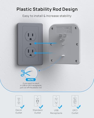 Maximize Your Charging Potential with the TROND Surge Protector Outlet Extender – 5-Outlet Power Strip with 3 USB Ports (1 USB-C) and ON/OFF Switch for Safe, Efficient Device Management at Home, Office, or On-the-Go – Ideal Multi Plug Expander with Enhanced Surge Protection and Space-Saving Design