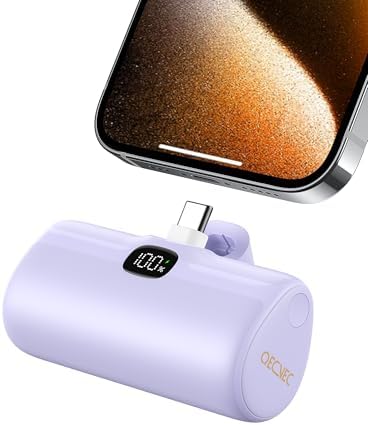 Ultra-Compact 5000 m Ah Mini Power Bank – 20 W Fast Charging Portable Charger for i Phone & Android – Lightweight Travel Essential with PD Compatibility & Smart Protection – Perfect for Short Trips, Camping, and Everyday Use