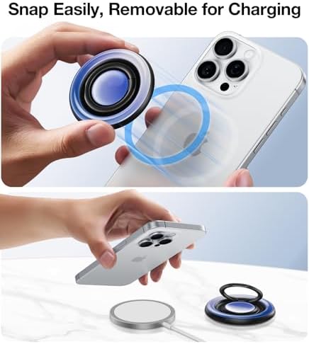 Transform Your Mobile Experience with the TORRAS 360° Fidget Spinner Magnetic Phone Grip Ring Holder – Ultimate Kickstand & Secure Grip for i Phone 16/15/14/13/12 Pro/Max, Samsung Galaxy, & Google Devices, Chic Purple Design, Enhanced Compatibility for Effortless Use