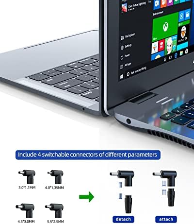 Superior Nicpower 65 W Charger for Asus Laptops – UL Certified Safety, Enhanced Compatibility with Vivobook and Zenbook Models, Fast Charging with Round Connector, Perfect for 45 W and 33 W Devices – Risk-Free Replacement and 1-Year Warranty