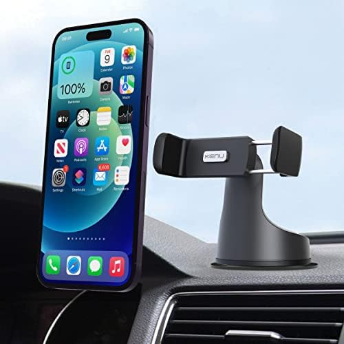 Kenu Airbase 360-Degree Magnetic Car Phone Holder – Versatile Dashboard & Windshield Mount for i Phone, Samsung, and Android Devices – Strong Suction Cup for Stability and Safety on the Road – Effortless One-Handed Operation for Ultimate Convenience
