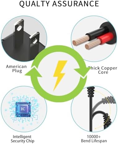 Universal 12 V 2 A AC Adapter Power Supply with 8 Interchangeable Tips – Reliable 2000 m A Charger for LED Strips, CCTV Cameras, GPS Devices, Routers, and Bluetooth Speakers – 6 ft Durable Power Cord for Optimal Device Connectivity and Performance