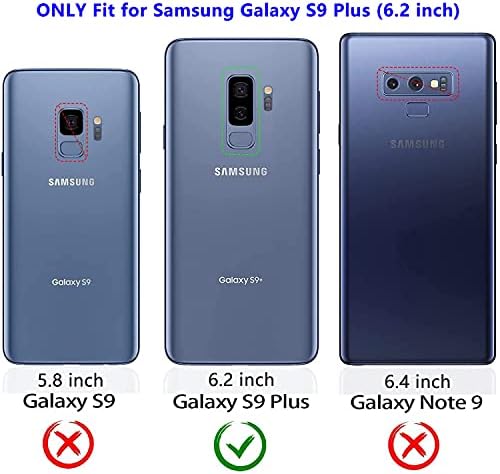 Rugged Military-Grade Shockproof Case for Samsung Galaxy S9 Plus – Red Armor with Built-in Kickstand and Magnetic Car Mount for Ultimate Protection and Style – Perfect for Active Lifestyles