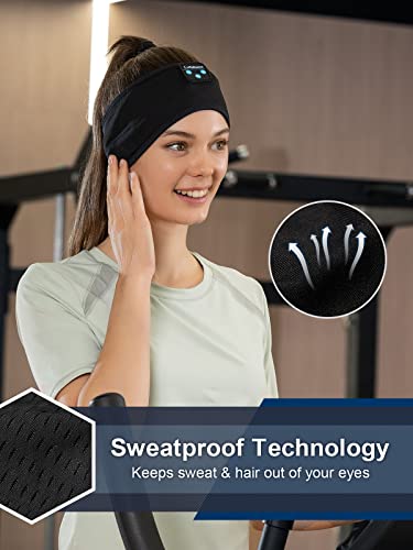 Ultimate Comfort Bluetooth Sleep Headphones – Innovative Wireless Headband Design for Meditation, Yoga, Travel, and Rest – 10-Hour Battery Life for Non-Stop Audio Enjoyment – Soft, Stretchy Fabric Ensures a Secure Fit During Activities – Effortless Bluetooth Pairing with Universal Device Compatibility