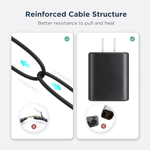 Rapid Charge USB C Power Adapter for Samsung Galaxy | 5 FT Heavy-Duty Type C Cable for A14, A54, A03 S, A13, A15, A16 5 G, A53, A23, A34, A24 | Exceptional Durability and High-Speed Performance for On-the-Go Lifestyles | Essential Charging Solution for Android Devices