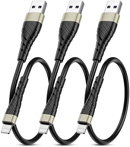 MFi Certified 6 Ft Lightning Charging Cable for i Phone – 3 Pack Fast Charging USB Cord, Durable Design for Enhanced Compatibility with i Phone 12/11/XS/Max/XR/X/8/8 P/7 P/6 & i Pad – Seamless Power-Up Experience