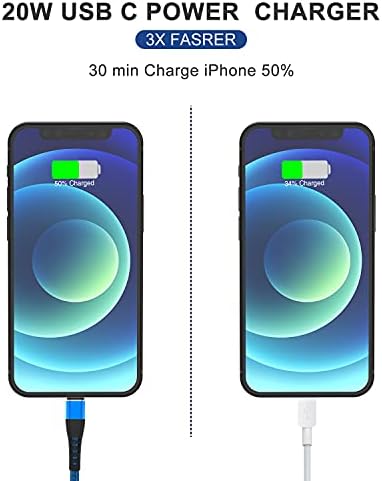 Premium 4 Pack USB C to Lightning Charging Cables – 6 FT Fast Charging Cord for i Phone 14 & Earlier Models – Durable, High-Performance Replacement for Apple Charger – Enhanced Compatibility for Quick Charge Needs – Perfect for Home, Office, and Travel Use