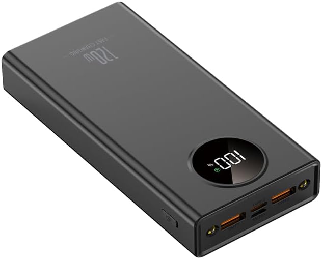Ultra-Fast Charging 20000 m Ah Portable Power Bank | PD 20 W Quick Charge with Stylish LCD Display | Universal Compatibility for i Phone 16/15/14/13 Pro, Samsung Galaxy, Google Pixel & More | Sleek Mirror Finish for Scratch Resistance | Lightweight, Airline-Friendly Design for Travel | Charge Up to 3 Devices Simultaneously with Multiple Outputs | High-Brightness LED Indicator for Battery Status | Perfect for On-the-Go Power Needs and Daily Use