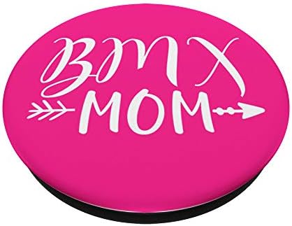 BMX Mom Pink Motocross Pop Grip PACN006 – Customizable Phone & Tablet Accessory for Enhanced Grip and Hands-Free Viewing, Perfect Gift for Motocross Aficionados and Trendsetters in Mobile Style