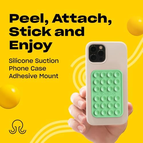 Effortless Hands-Free Silicone Suction Phone Mount – Ideal for Capturing Selfies & Videos on the Go, Compatible with i Phone & Android – Stylish Baby Blue Jay Design for Secure Grip and Portability – The Ultimate Accessory for Content Creators and Live Streamers