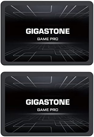 Upgrade Your Laptop or PS4 with Gigastone SATA SSD 128 GB 2-Pack – Lightning-Fast 510 MB/s 2.5″ Internal Solid State Drives for Unmatched Performance and Reliability, Perfect for Gaming and Everyday Tasks